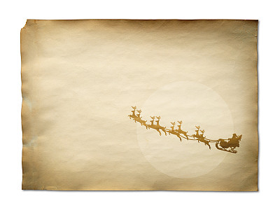 雪橇上的圣诞老人图片下载