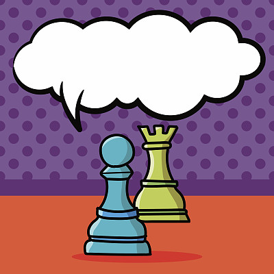 象棋涂鸦，演讲泡泡图片下载