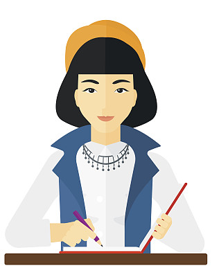 记者与书写纸图片下载