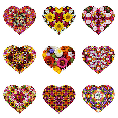 有花图案的情人节卡片图片下载