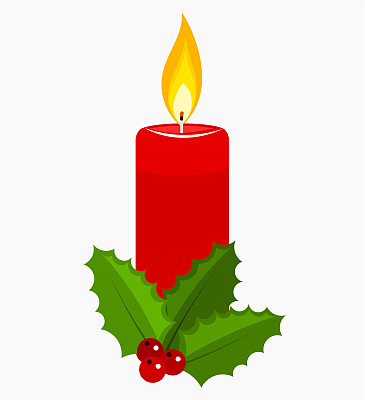 圣诞蜡烛图片下载
