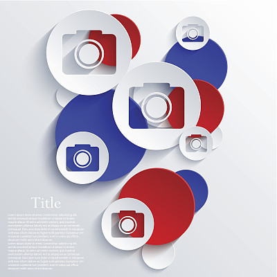 矢量相机图标背景。Eps10图片下载