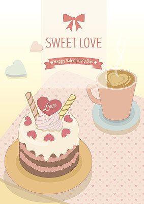 情人节咖啡馆图片下载