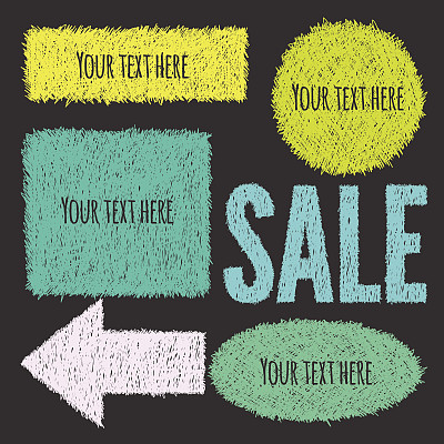 彩色涂鸦横幅。图片下载