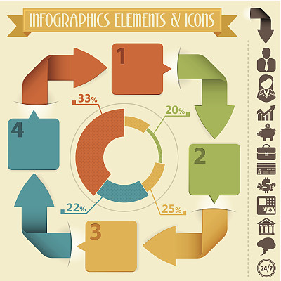信息图表设计模板图片下载