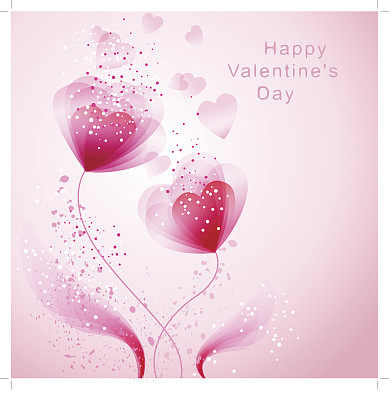 向量情人的背景与心图片下载