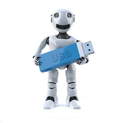 3d机器人手持u盘图片下载