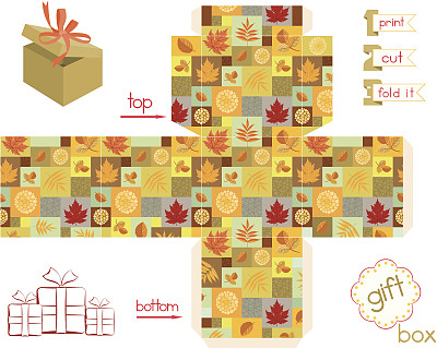 印刷礼盒秋天季节图片下载