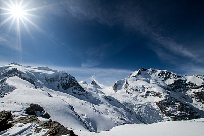 瑞士圣莫里茨附近的Gemsheimer冰川图片下载