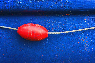 小艇保险杠浮标与绳子图片下载