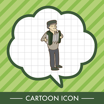 音乐家的主题元素向量，eps图片下载