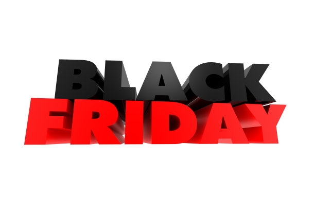 黑色星期五销售3d隔离在白色图片下载