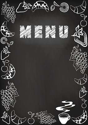 菜单黑板图片下载