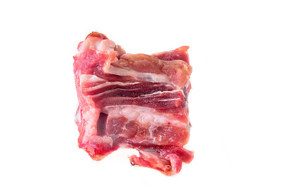 孤立的白肋排。图片下载