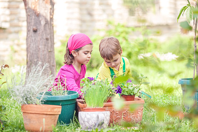 孩子园艺图片下载