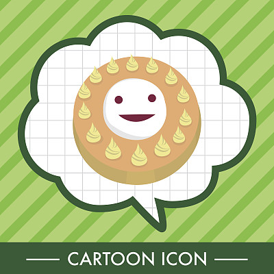 装饰蛋糕元素向量，eps图片下载