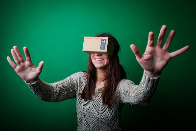 纸板虚拟现实图片下载