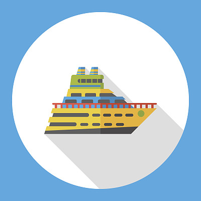 海船平面图标图片下载