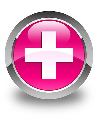 加上图标亮粉色圆形按钮图片下载