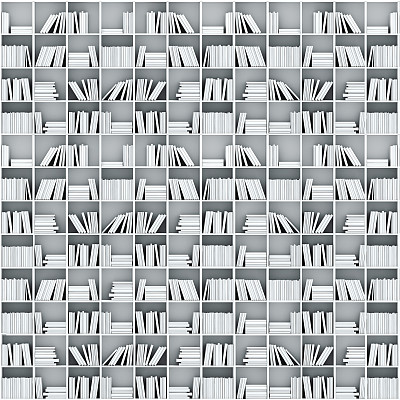 书架上的3d书籍图片下载