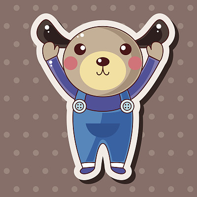 动物狗卡通主题元素图片下载