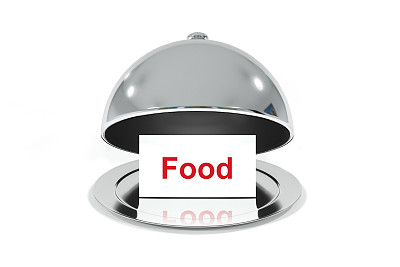 打开的银质钟摆上有白色标志的食物图片下载