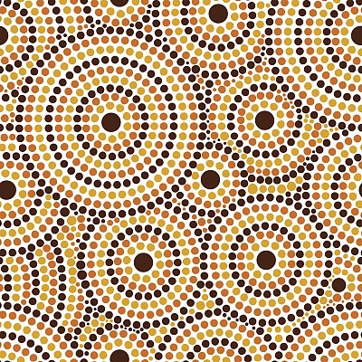 澳大利亚部落点模式矢量无缝图片下载