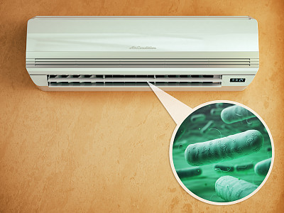 空调和嗜肺菌或军团菌。图片下载