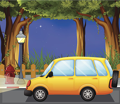 黄色的车图片下载