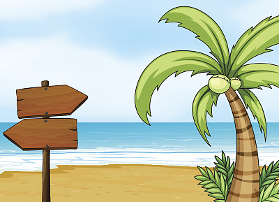 用木头做的空白招牌图片下载