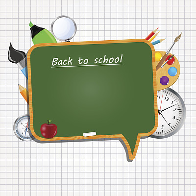 学校董事会图标矢量插图图片下载