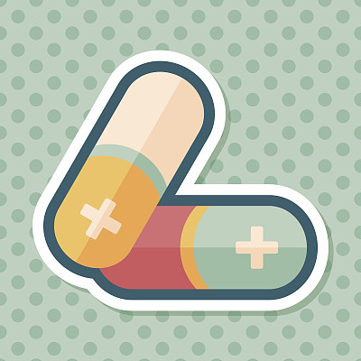 带有长阴影的x射线平面图标，eps10图片下载