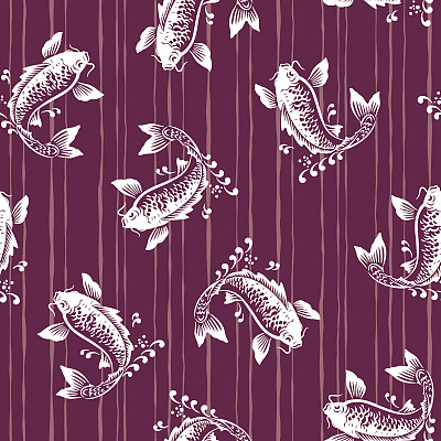 日本鲤鱼模式图片下载