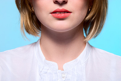 红唇，特写肖像图片下载