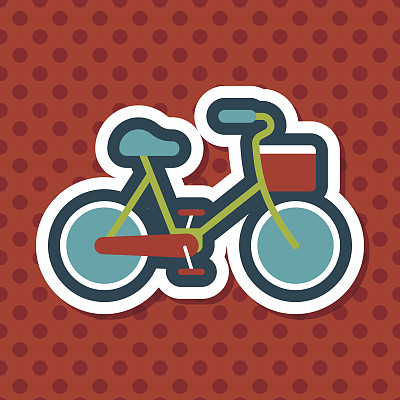 环保概念平面图标与长阴影，eps1图片下载