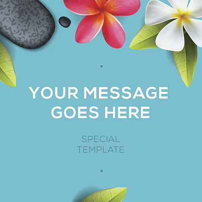 健康美容模板，水疗概念图片下载