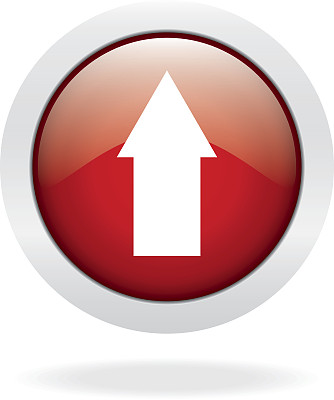 红色按钮上的箭头图片下载