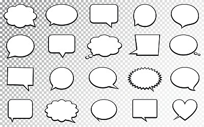 空洞空洞的讲话会冒泡。在透明背景上隔离图片下载