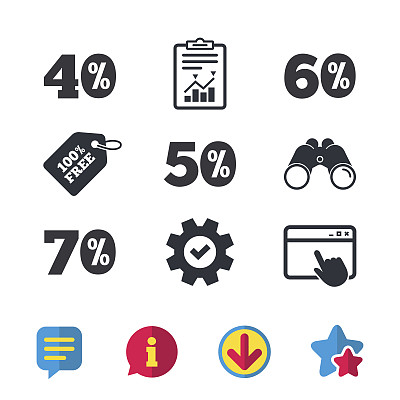 销售折扣图标。特价标志。图片下载