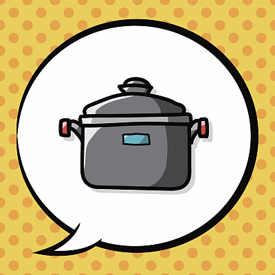 锅色涂鸦，讲话泡泡图片下载