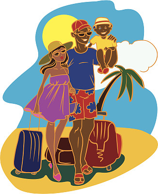 家庭度假图片下载