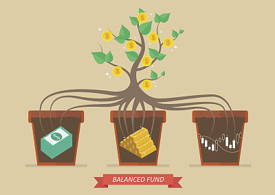 平衡基金之被动收益素材图片