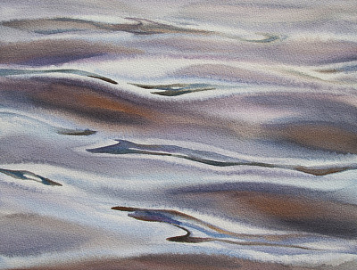 海景水彩背景。素材图片