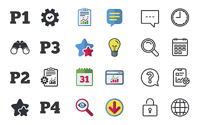 停车场图标。一楼和二楼的标志。图片下载