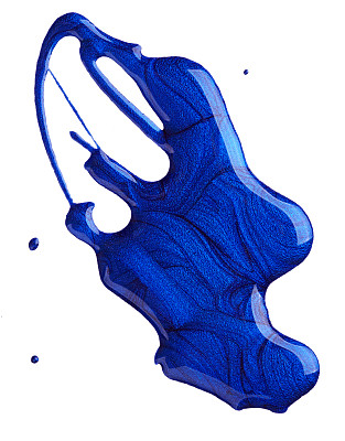 蓝色指甲油污渍图片下载