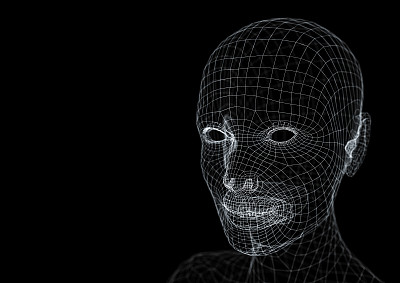 线框年轻女子头图片下载