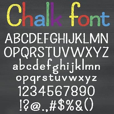 手绘字体粉笔背景图片下载