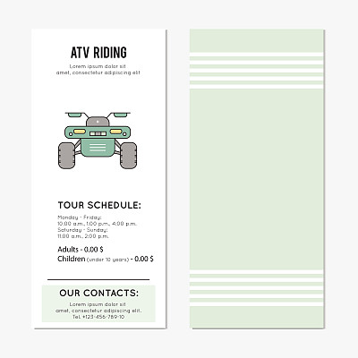 ATV骑垂直旗帜图片下载