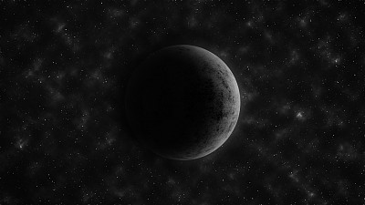 阴天里的新月。抽象的背景。插图图片下载