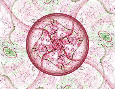 用于创意设计的抽象分形插图图片下载